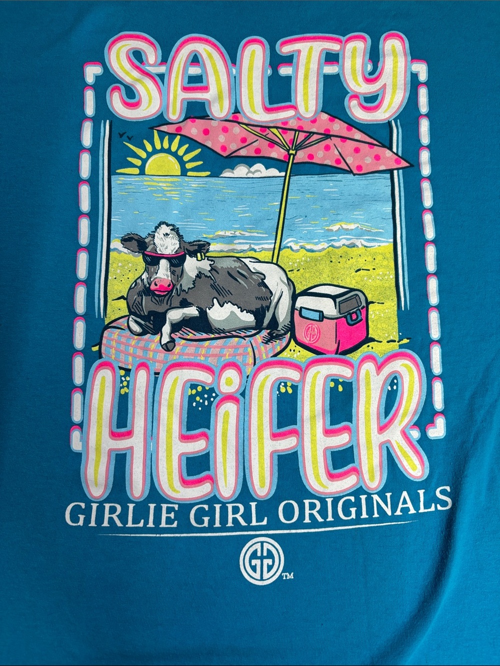 Girlie Girl Women’s Blue Short Sleeve Graphic Tee